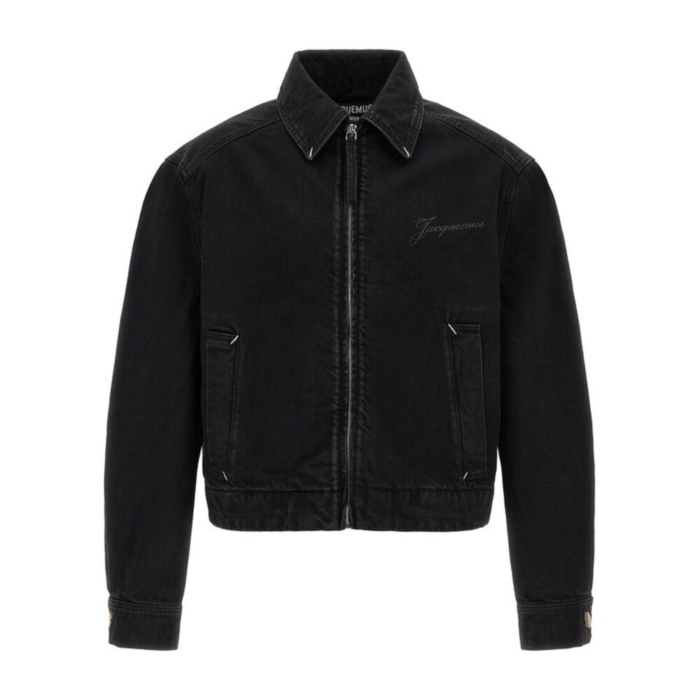 Jacquemus Black Cotton Denim Men's Jacket